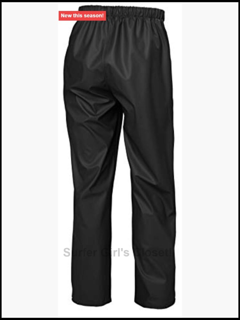 Waterproof Windproof Rain Pants With Stretch, Pu Fabric, Repair Kit View 2